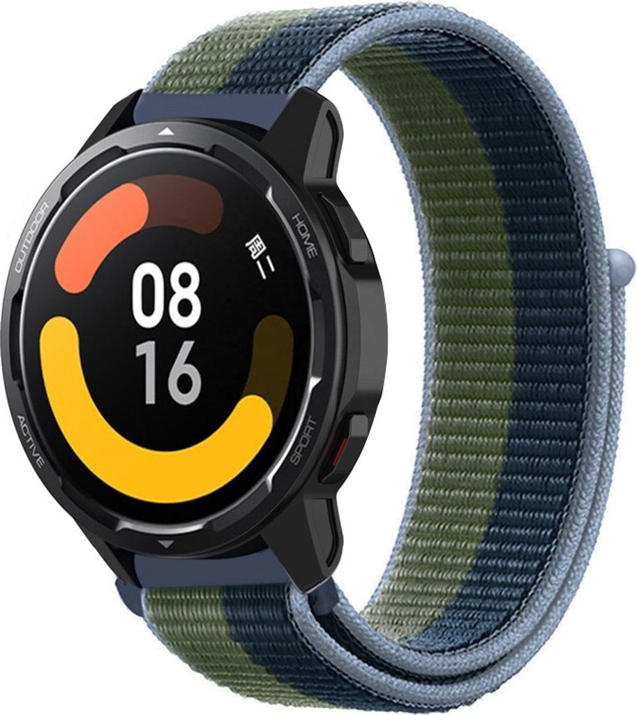 Strap-it Xiaomi Watch S1 Nylonarmband (Moosgrün)