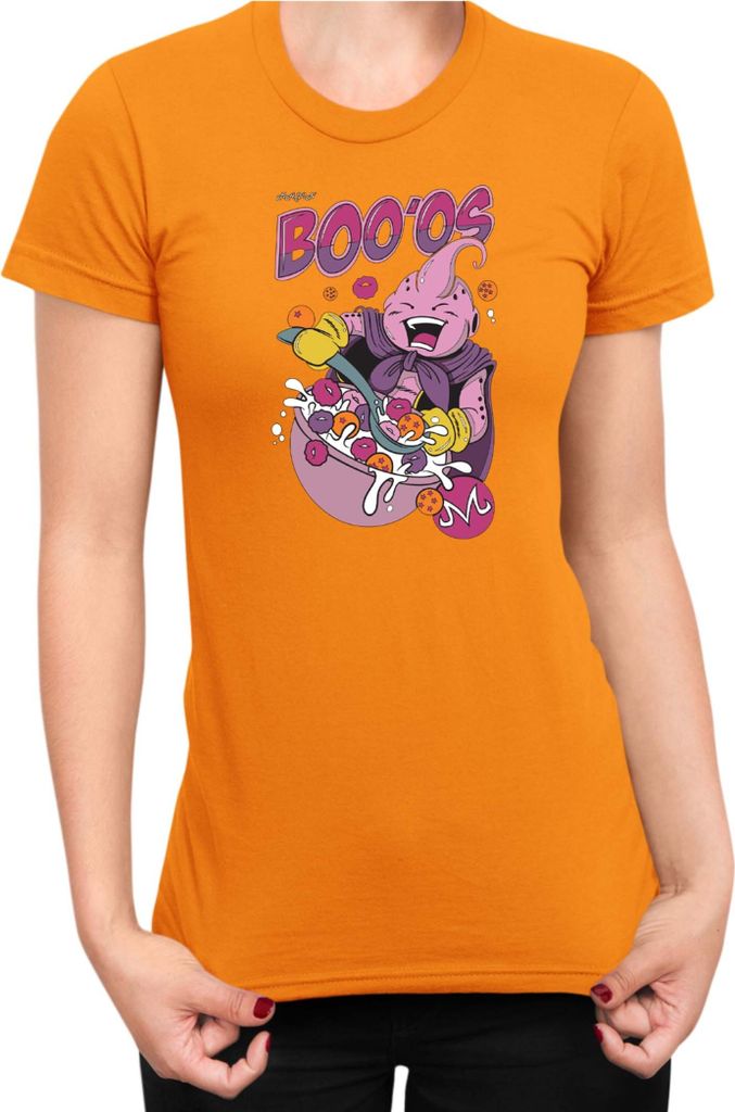 Damen T-Shirt Dragon Anime Manga Ball Z Majin Boo 03, Lady S / Orange
