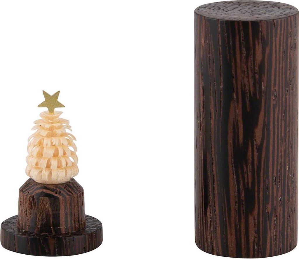 Der Weihnachtsbaum für die Hosentasche - Wenge (4,5cm) von Miniaturendrechslerei Uhlig