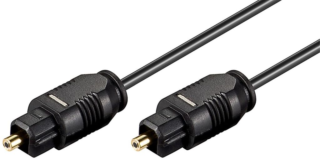 Goobay 51217 Cavo in fibra ottica, 1,5 m, nero - spina Immagine del prodotto 