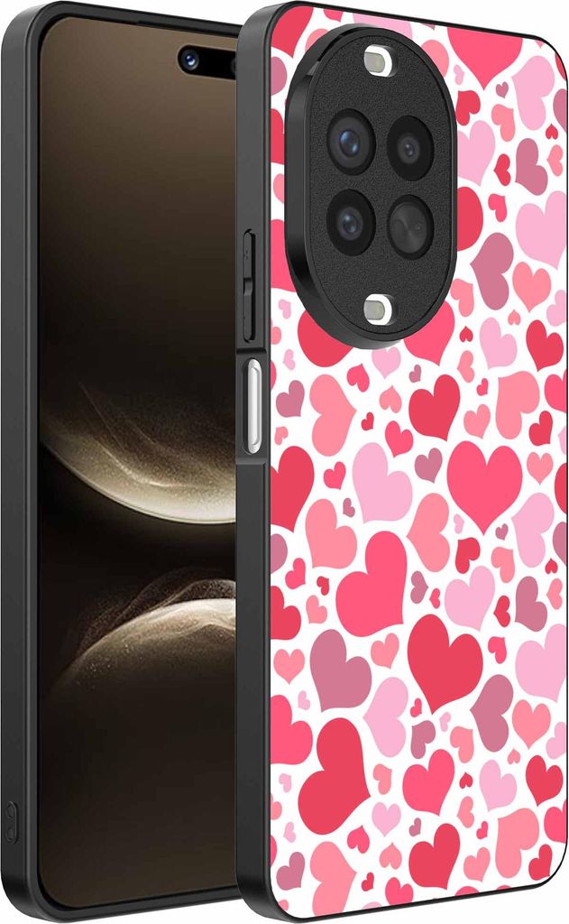 Geeignet für Huawei Nova 14 Ultra Telefon Fall mit Herzen drucken - Herzen Design TPU Backcover Fall - Kinder Fall mit Herzen Design - Smartphonics