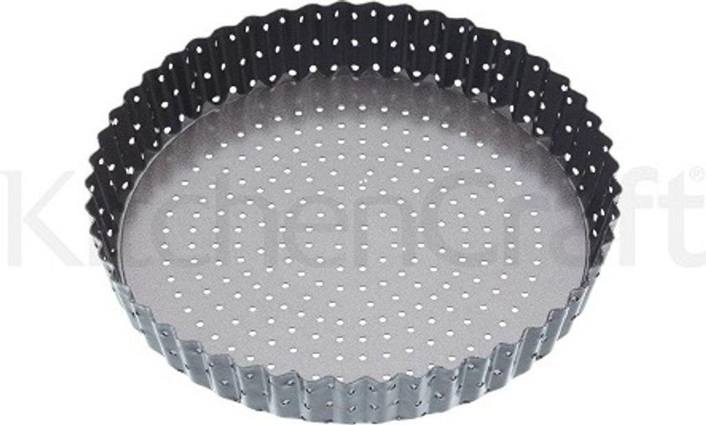 Runde geriffelte Backform Perforiert mit losem Boden, 20 cm Produktbild 