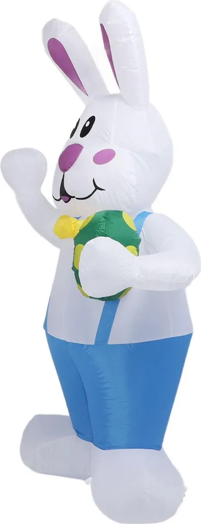 Lapin gonflable jardin auto-gonflant 190cm - Déco rapide et sans effort - 3