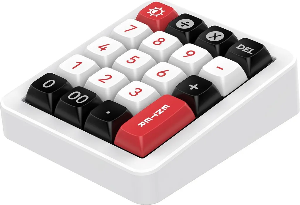 Clavier Gaming Mécanique RGB Filaire Blanc - Mini Pavé Numérique 20T