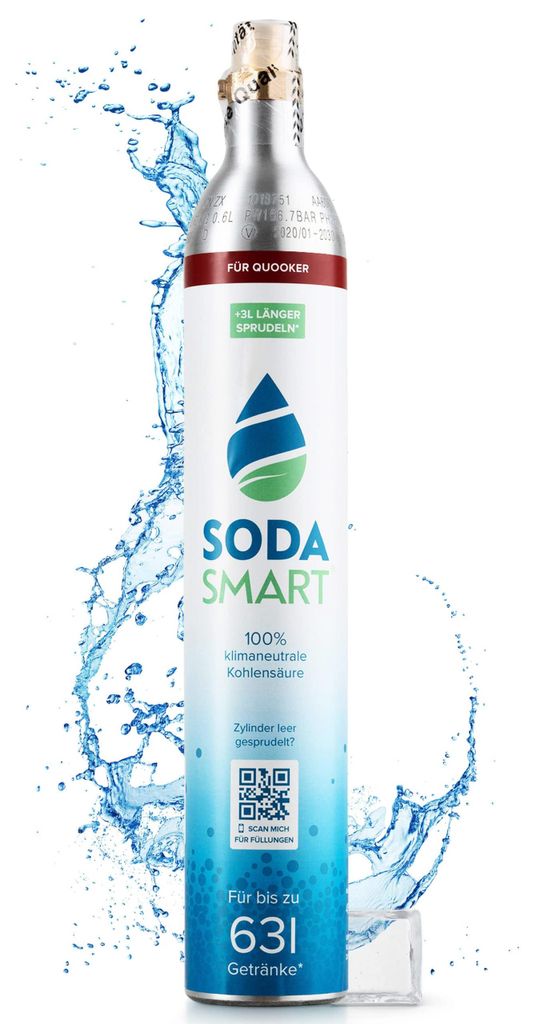 SodaSmart CO2 Zylinder für Quooker CUBE 425g 63L CO2 Kartusche Ersatz-CO2