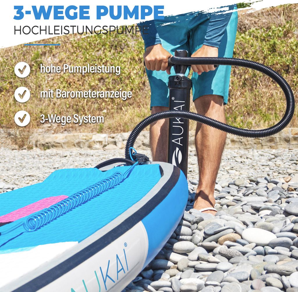 Aukai® Stand Up Paddle Board 320cm "Ocean" 2v1 s kajak Obrázok produktu 5