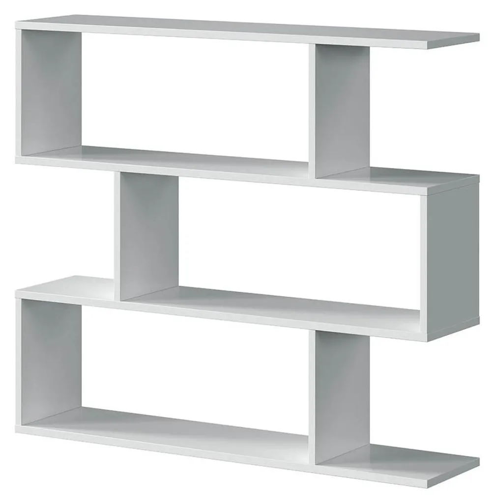 Étagère bibliothèque Athena 110 cm pour salon ou bureau avec 3 étages
