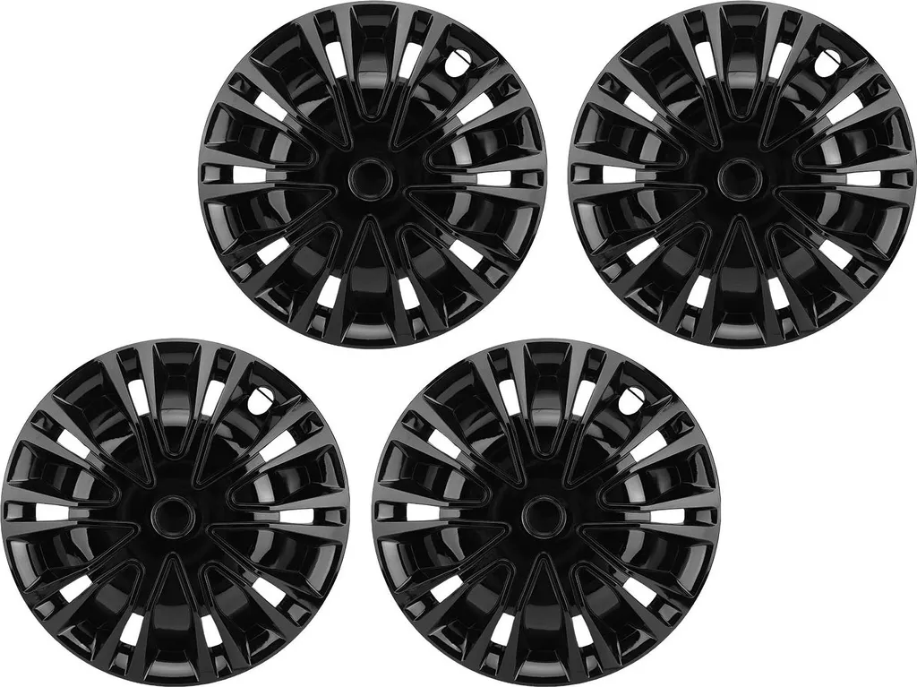 Enjoliveurs 16 Pouces ABS Noir Résistant Kit de 4 Pièces Snap On R16