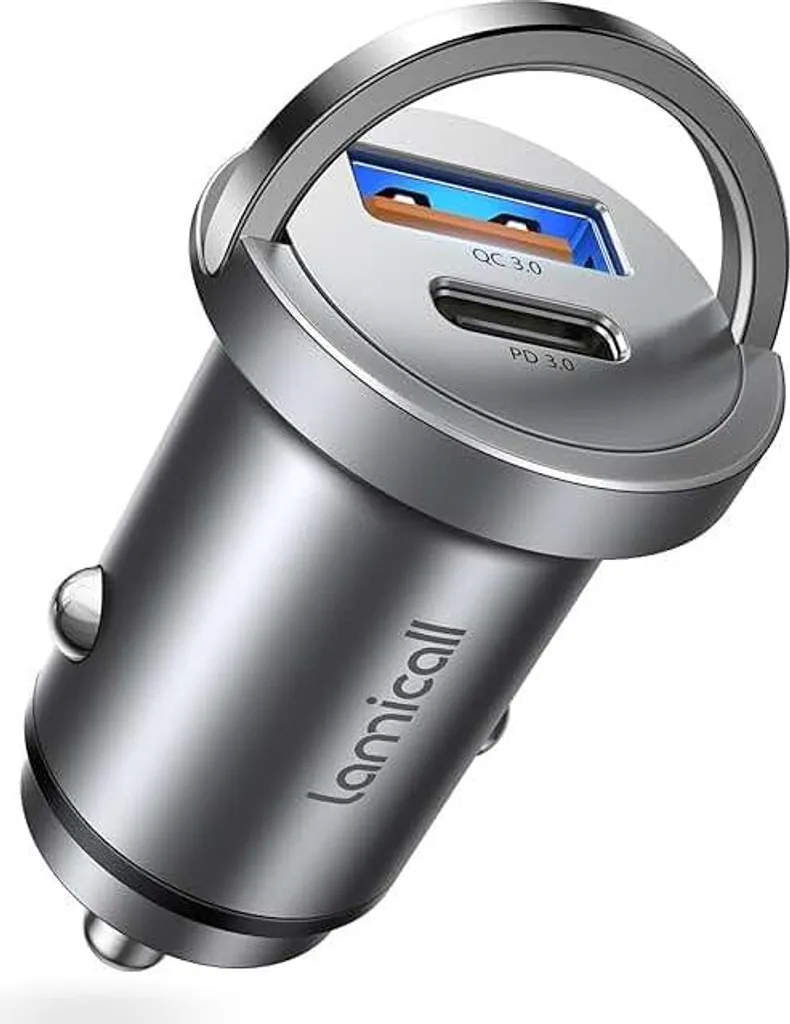 Lamicall 45W Caricabatteria Auto USB C Mini Metallo per iPhone 17 16