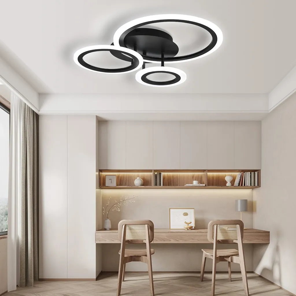 Plafonnier LED Intensité Variable avec Télécommande et 3 Modes de Lumière - 9