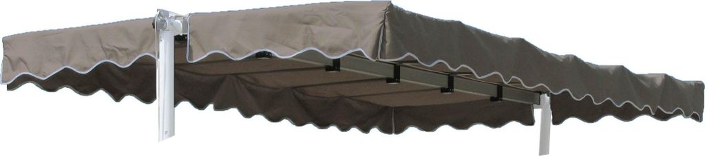 Ersatzdach Standmarkise Dubai Markise Beigegrau 375 x 225 cm