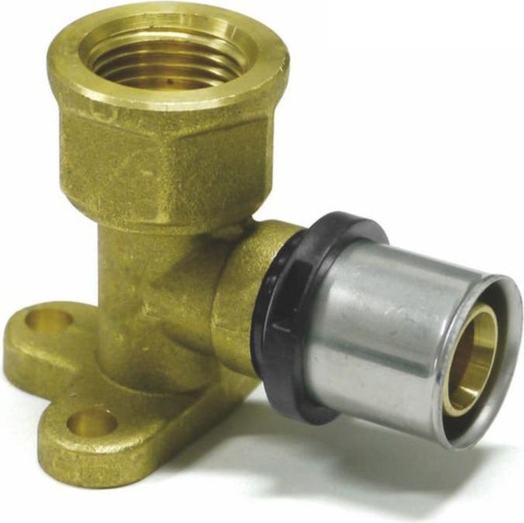 3 x THPRESS Pressfitting Wandwinkel - Wandscheibe IG, Größe 16x2 - Höhe 78 mm - Gewinde 1/2" (Pack à