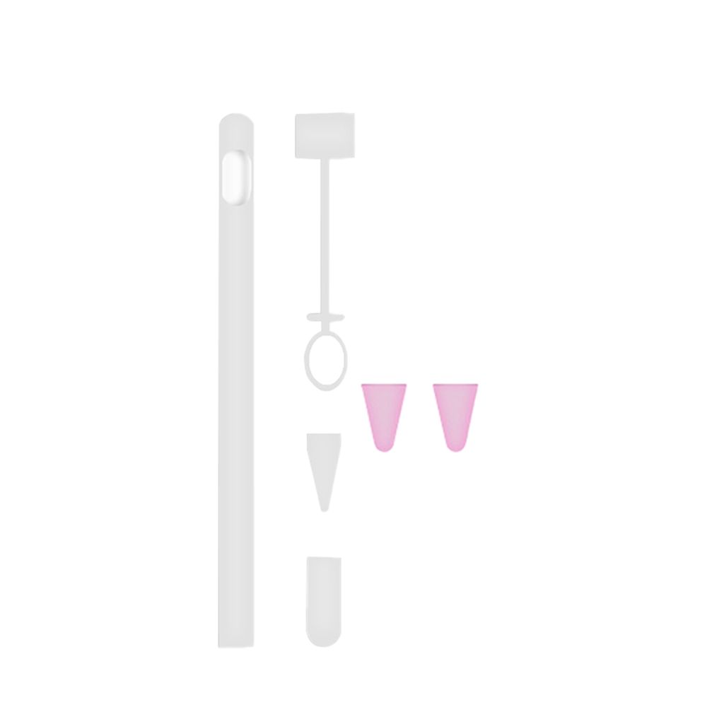 Anti-Falling-Tablet-Bildschirm-Schreiben von Stiftschützer für Apple Pencil 1-Weiss