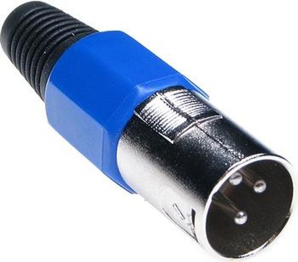 Canon XLR Mikrofonstecker 3-polig Blau