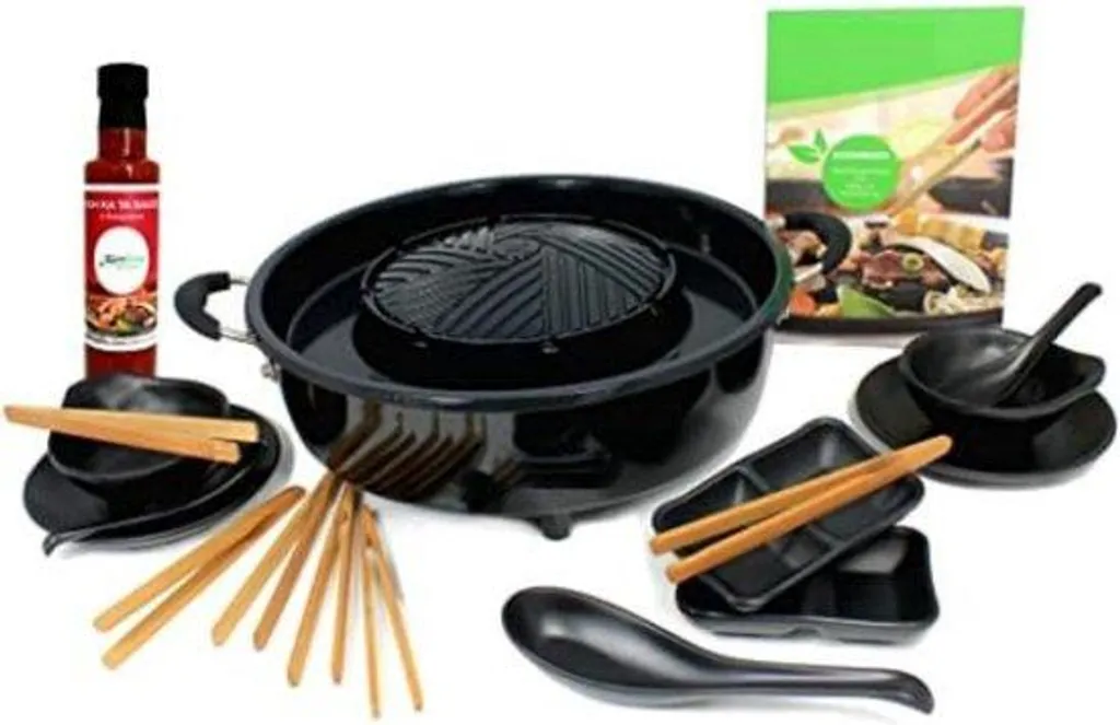 Fondue chinoise électrique 2L Noire : Cuisinez sans gaz ni fumée
