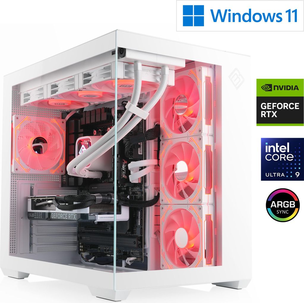Gaming PC M12500H / Intel Core Ultra 9 285K, 24x 3700 MHz / NVIDIA RTX5070Ti / 64 Go DDR5 RAM / M.2 SSD 4000 GB - Windows 11 Home