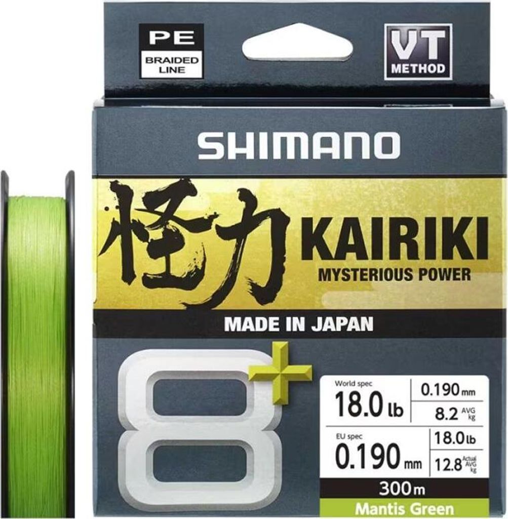 Shimano Kairiki 8+ Mysterious Power (300 m, green)
