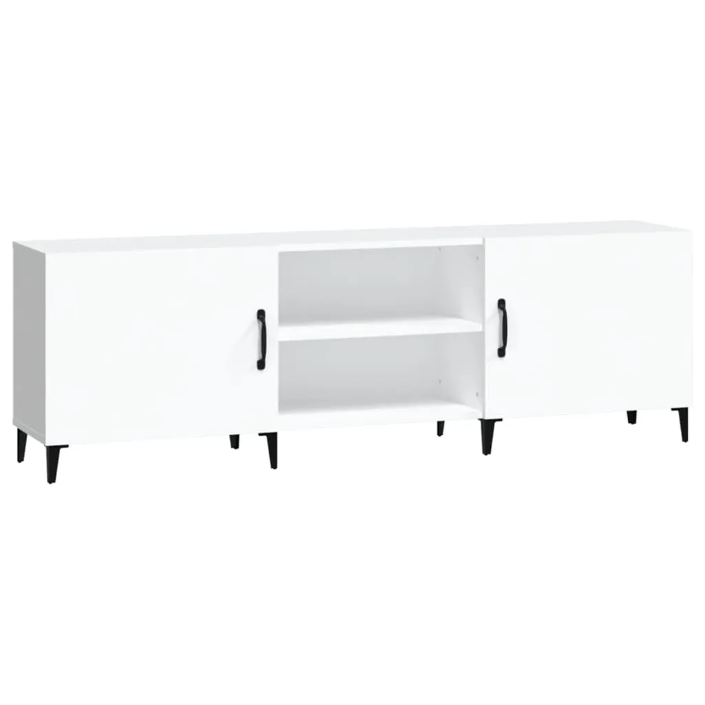 Mobile TV Bianco SYFAX 150cm | Sicuro, Facile da Pulire, Multistrato
