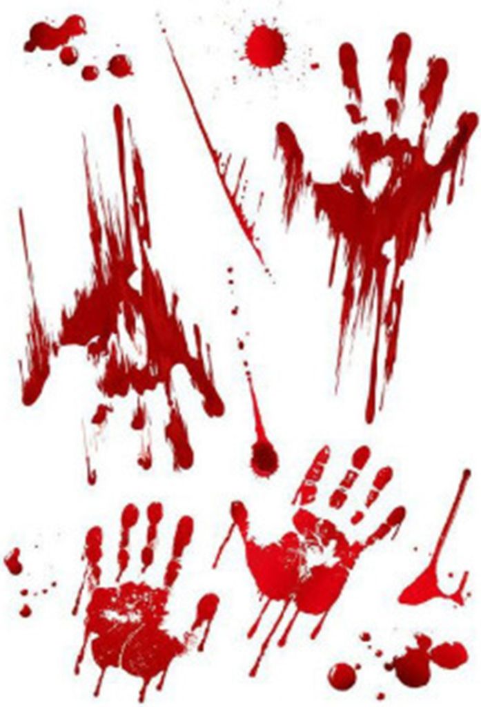 1 Blatt roter Blutaufkleber fürs Auto, lustiges Halloween-Thema, blutender Aufkleber, selbstklebender Aufkleber, Autoscheinwerfer, Fenster, Schein...