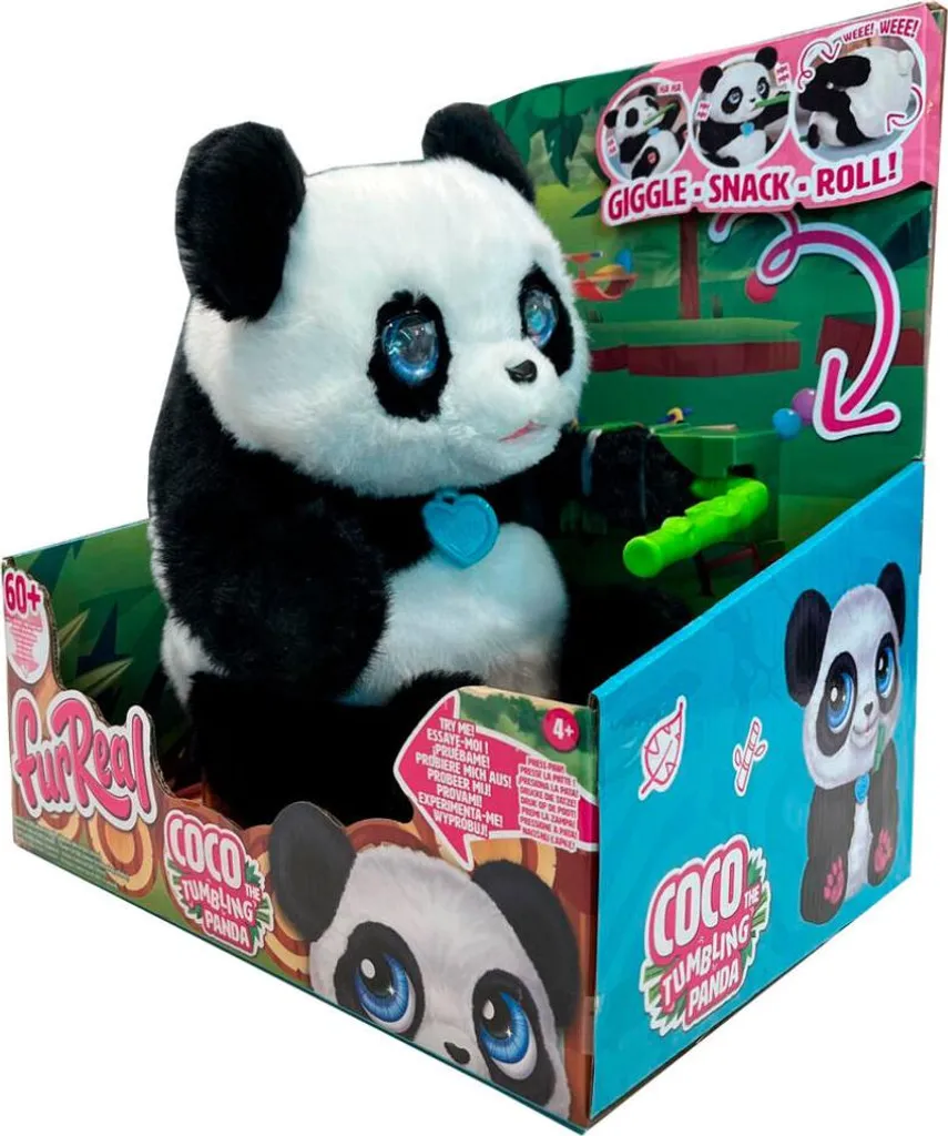 Coco le Panda qui s'agite - Peluche interactive animée pour enfants