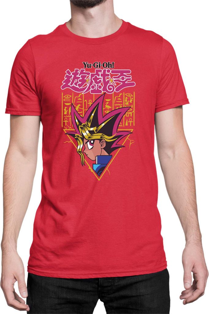 Herren T-Shirt Japan Manga Anime Comics Yu Gi 022, Man 2XL / Rot