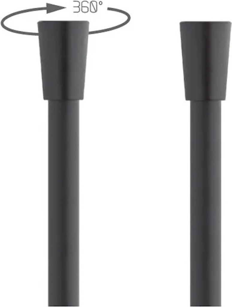 Brauseschlauch ANTI TWIST 150cm matt schwarz