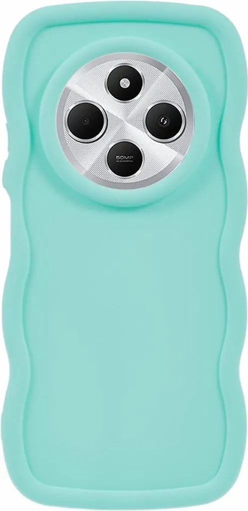 Custodia Wavy Verde Menta per Poco C75 e Redmi 14C | Look Glamour