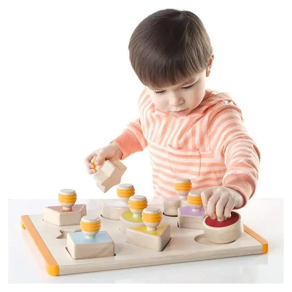 Jeu de tri des formes et couleurs 10 pièces pour enfant dès 18 mois