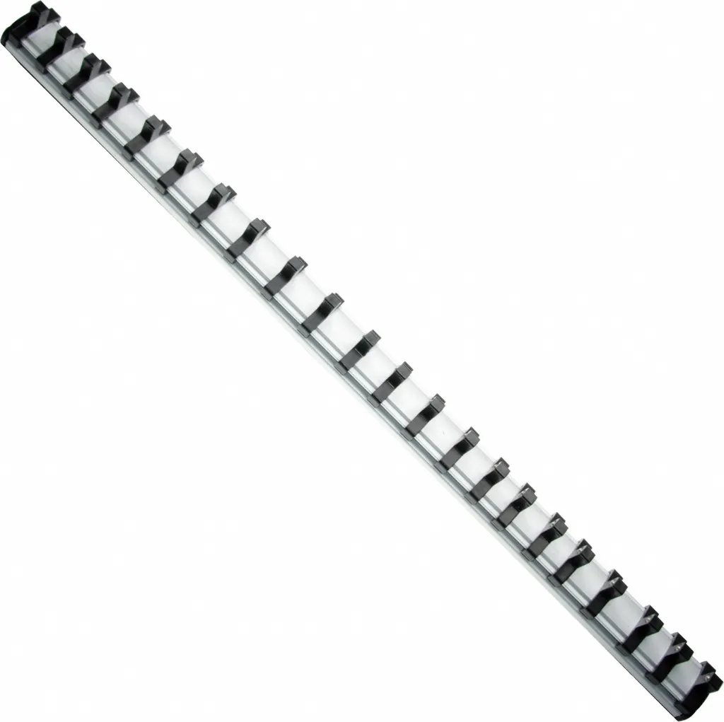 Rail magnétique 450 mm avec 22 clips 1/4" et bornier à emboîter robuste