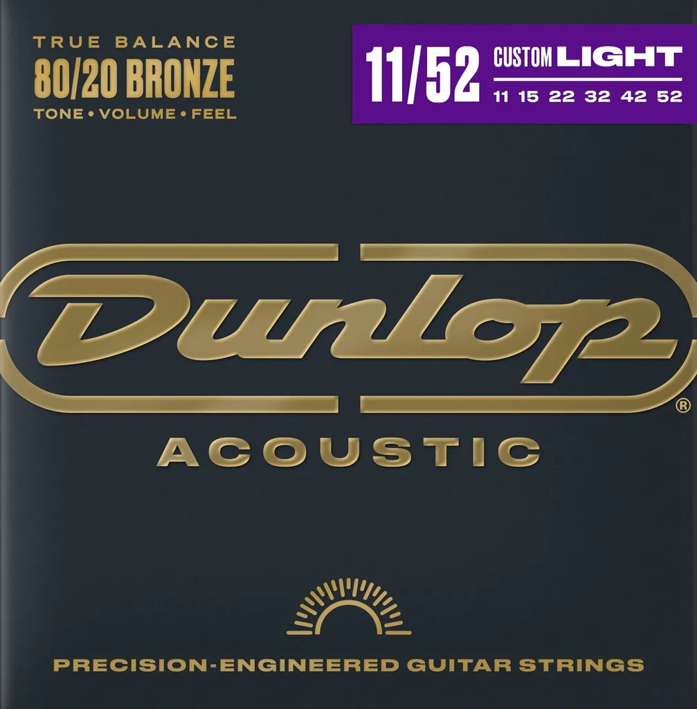 Cordes Dunlop DAB1152 : Fini l'Oxydation sur votre Guitare Acoustique 11-52