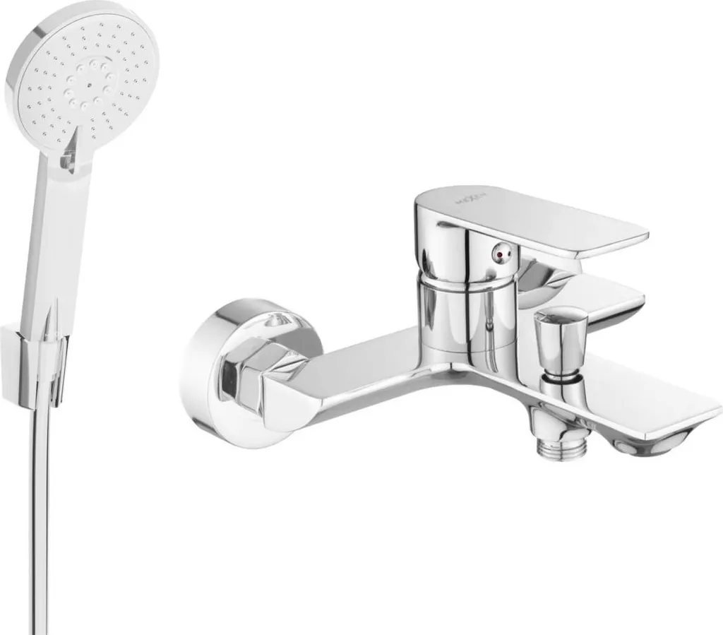 Mexen Alexa R40 rubinetto da bagno con set doccia, cromo - 7123R40-00