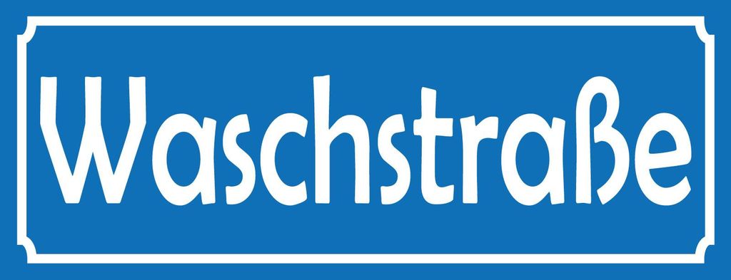 vianmo Blechschild 10x27 cm Waschstraße