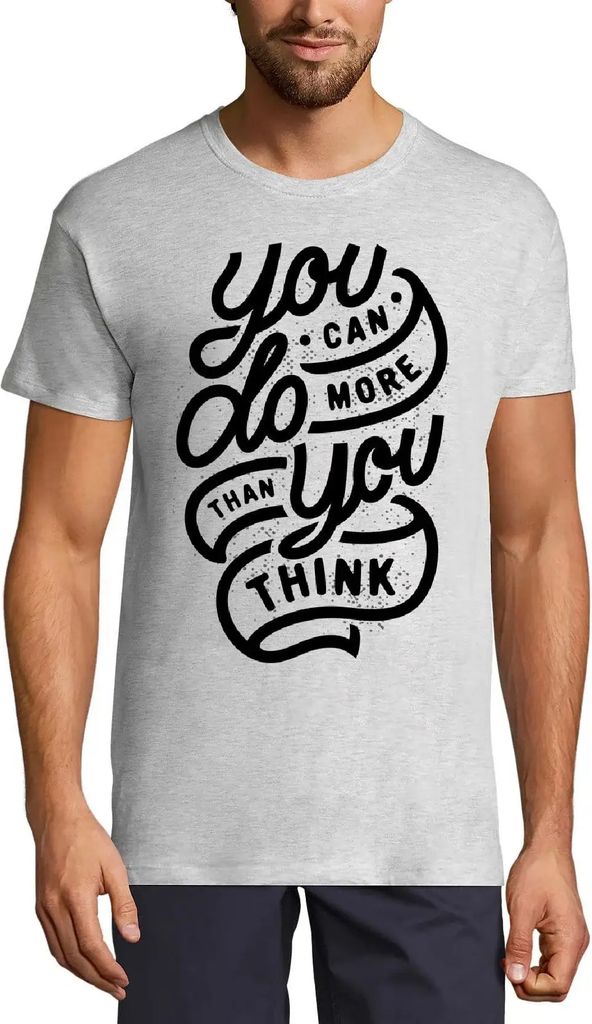 Herren Grafik T-Shirt Du kannst mehr tun, als du denkst – You Can Do More Than You Think – Öko-Verantwortlich Vintage Jahrgang Kurzarm Lustige...