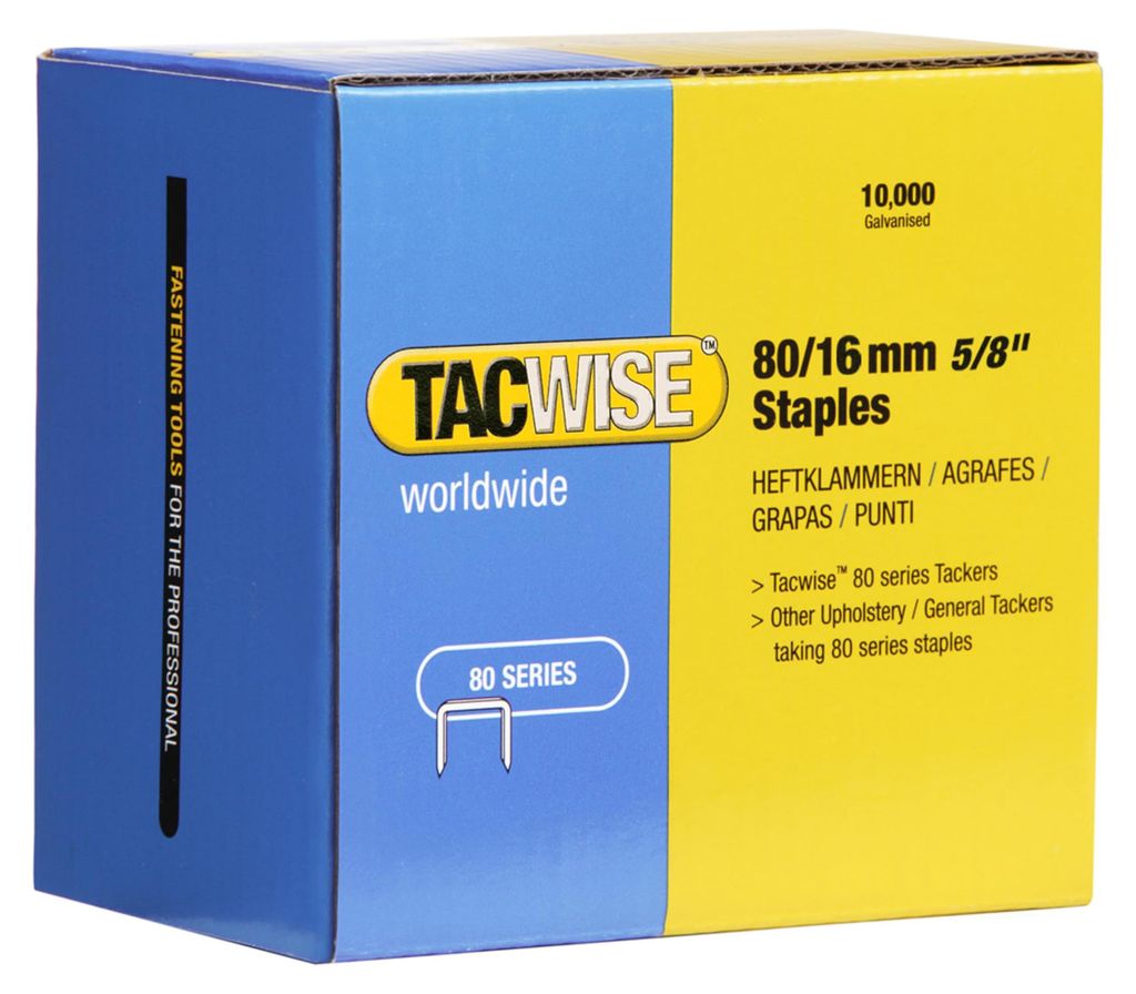 TACWISE Heftklammern 80/16 mm verzinkt 10.000 Stück