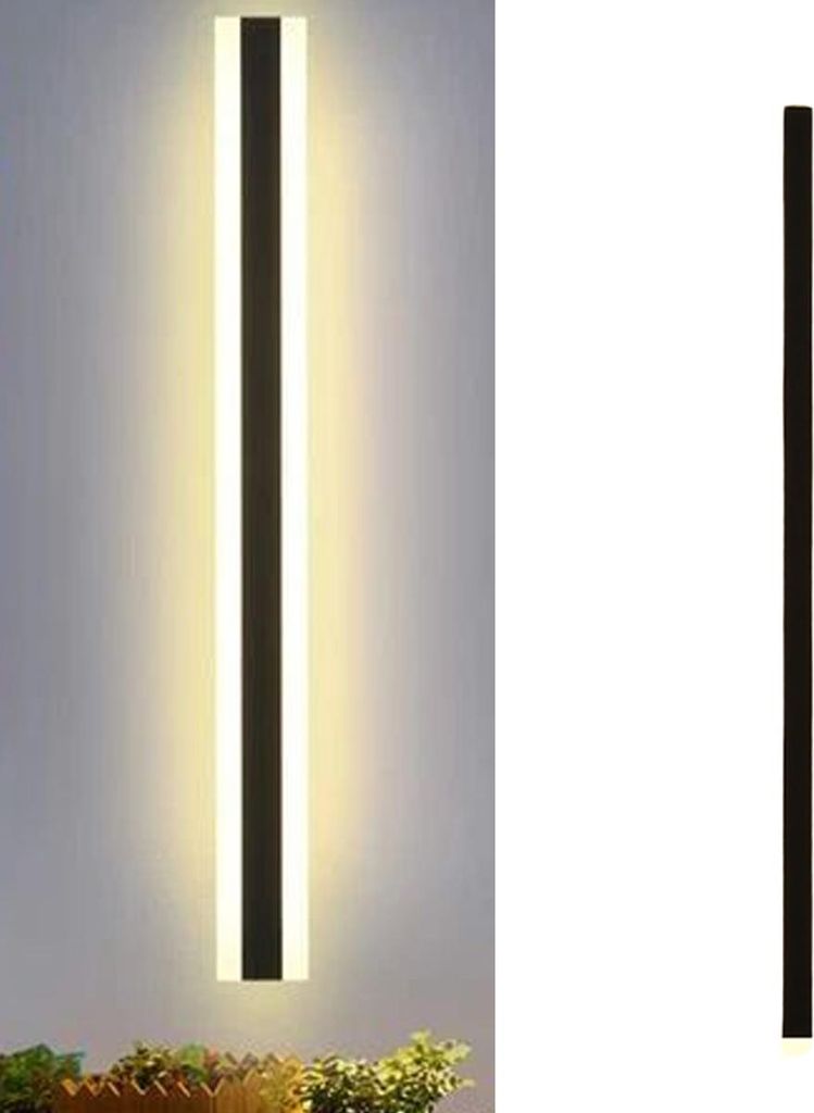 Lange LED-Wandleuchte, ideal für Villa, Veranda oder Garten – IP65 wasserdicht, 80 cm, warmes Licht