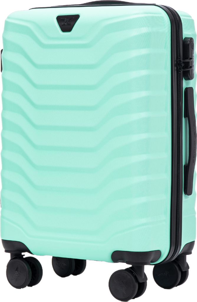 Wings PEAFOWL Handgepäckkoffer 55,5cm, Light Green, ABS+, 38L, 4 Rollen