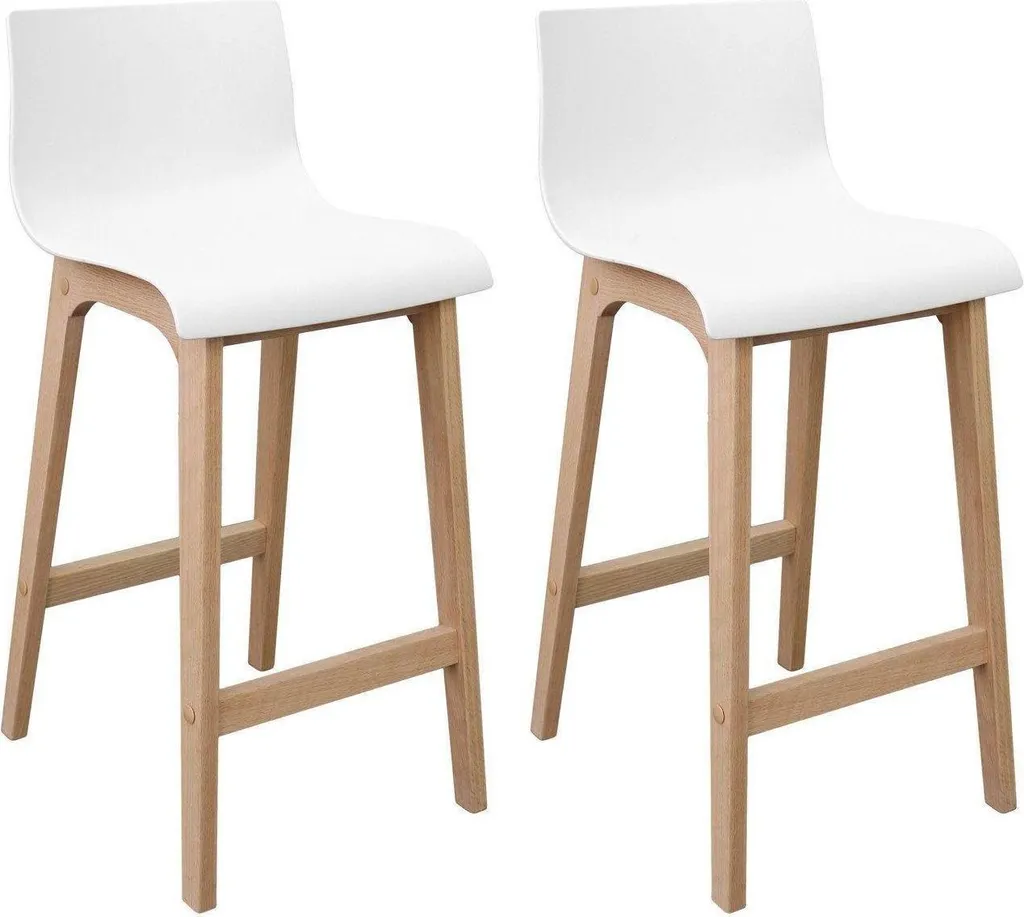 Tabouret de bar stable en chêne 65cm TANNA : Fini les sièges fragiles