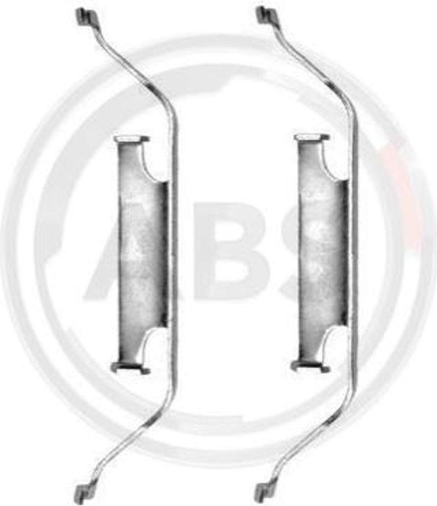 A.B.S. 1096Q Zubehörsatz, Scheibenbremsbeläge OE 21110960000 kompatibel mit XJ, Z4er E85, Z4er E86, Z3er E36, X3, 7er E32, 5er E34, 3er E46, 3er E36