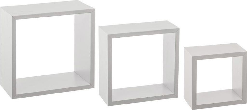 Nástenné police Cube White 3 kusy Obrázok produktu 