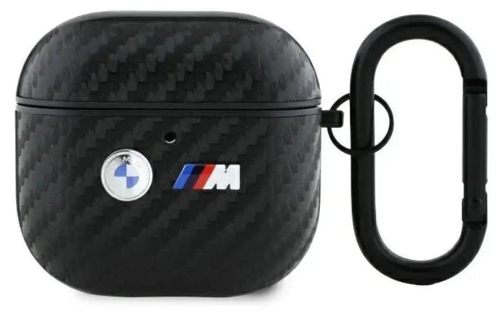 BMW Carbon Doppel Metall Logo - Etui AirPods 4 (czarny) Produktbild 