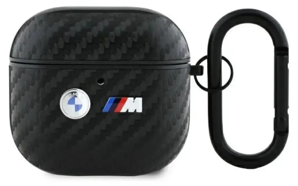 Bmw Bma4Wmpuca2 Airpods 4 Cover Czarny/Nero Carbon Double Metal Logo