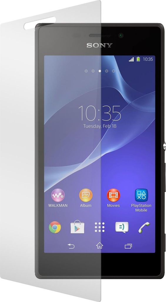 2er-Pack PhoneNatic Glas-Folie klar kompatibel mit Sony Xperia M2 - Panzerglas für Xperia M2