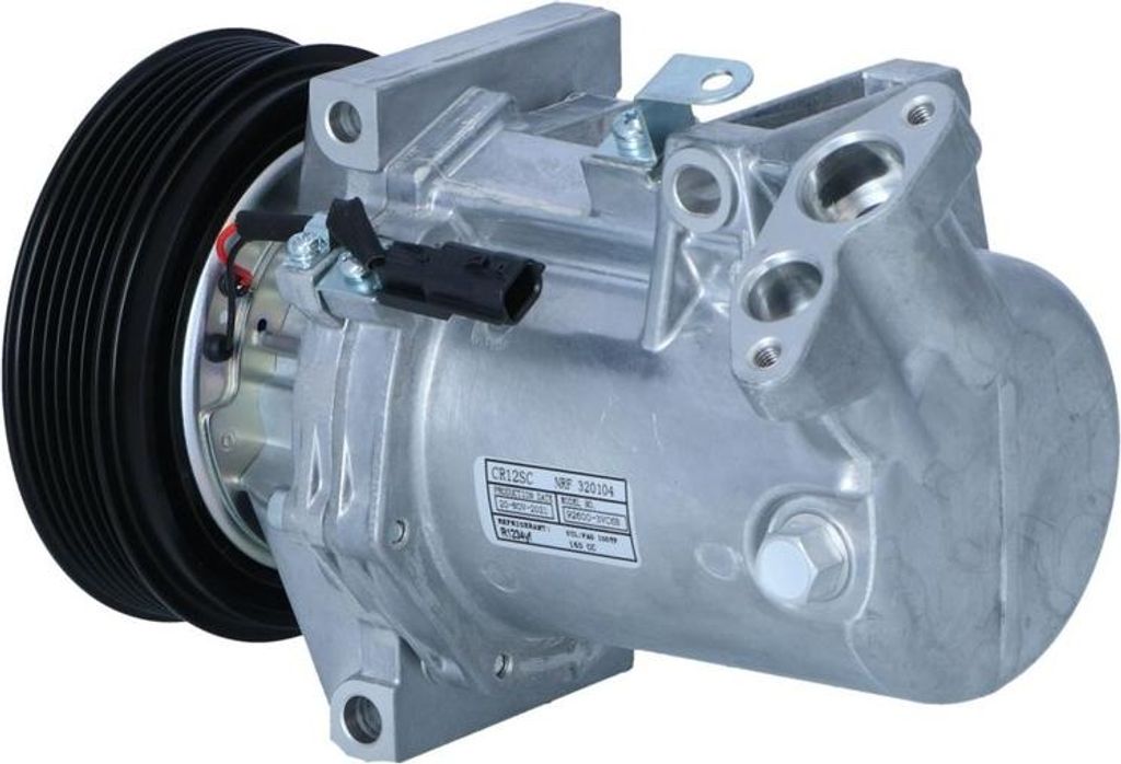 Klimakompressor 12 V Ø 125 mm R 134a CR12SC DKV-11R NRF für u.a. DACIA DUSTER