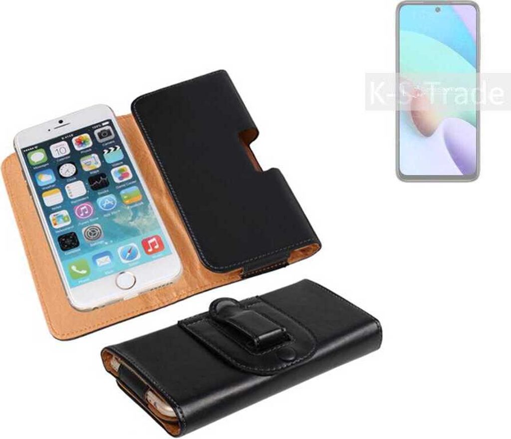 K-S-Trade Schützhülle Handyhülle kompatibel mit Xiaomi Redmi 10 2022 Holster Gürtel Tasche Schutzhülle Handy-Tasche Smartphone Case Seitentasche