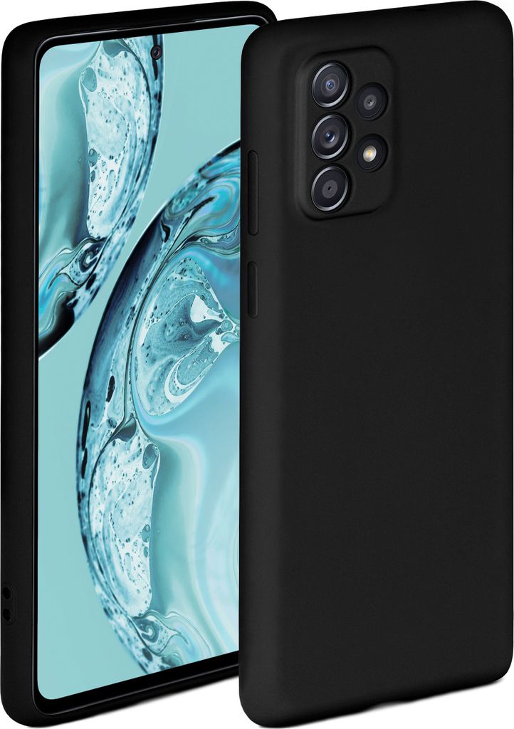 Soft-Case für Samsung Galaxy A52 / A52s 5G, Farbe:Onyx Schwarz