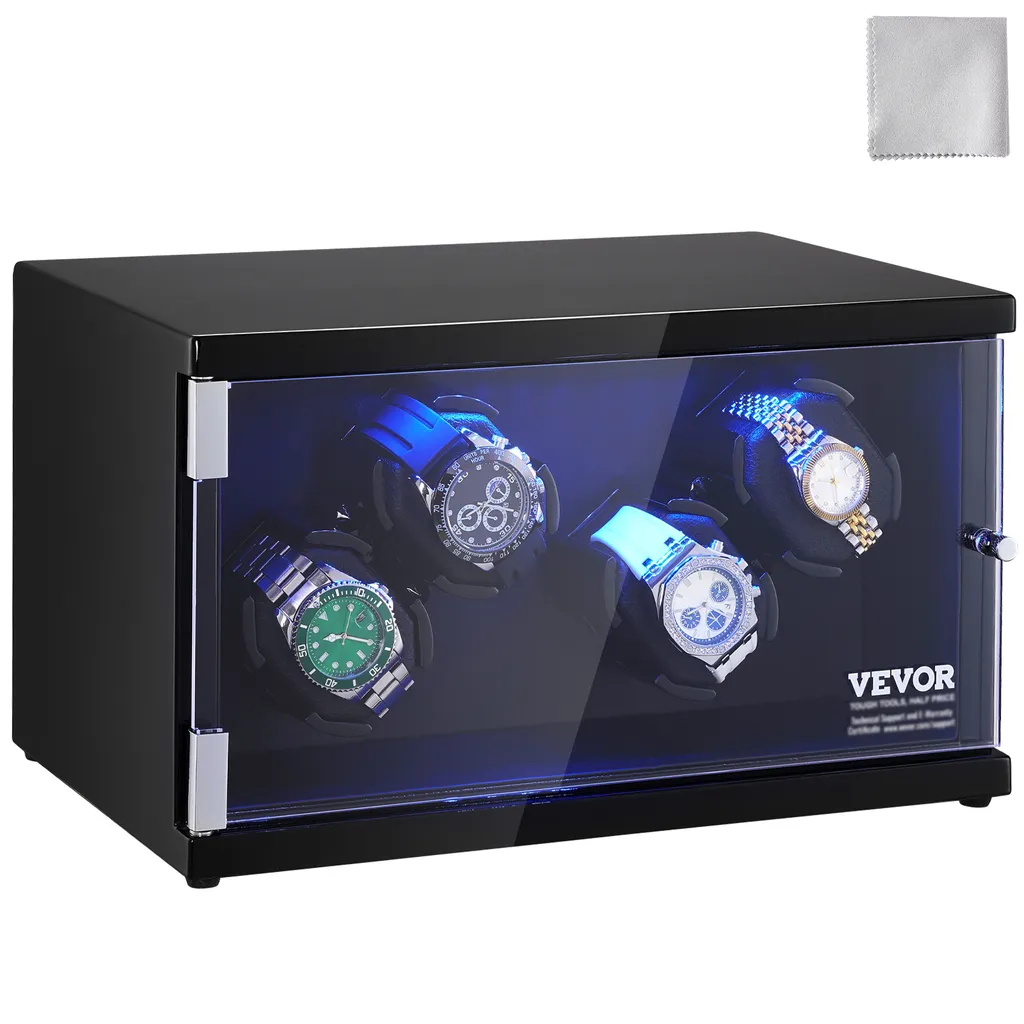 Remontoir pour Montres Automatiques 4 Emplacements Finition Noire