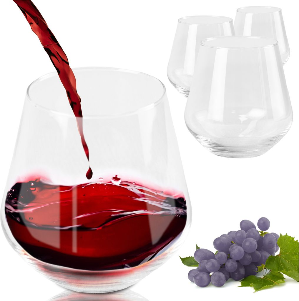 4-teiliges Whisky Gläser Set, 450 ml, Whisky Tumbler aus Kristallglas, Gläser für Wasser Getränke Säfte, Whiskygläser spülmaschinenfest