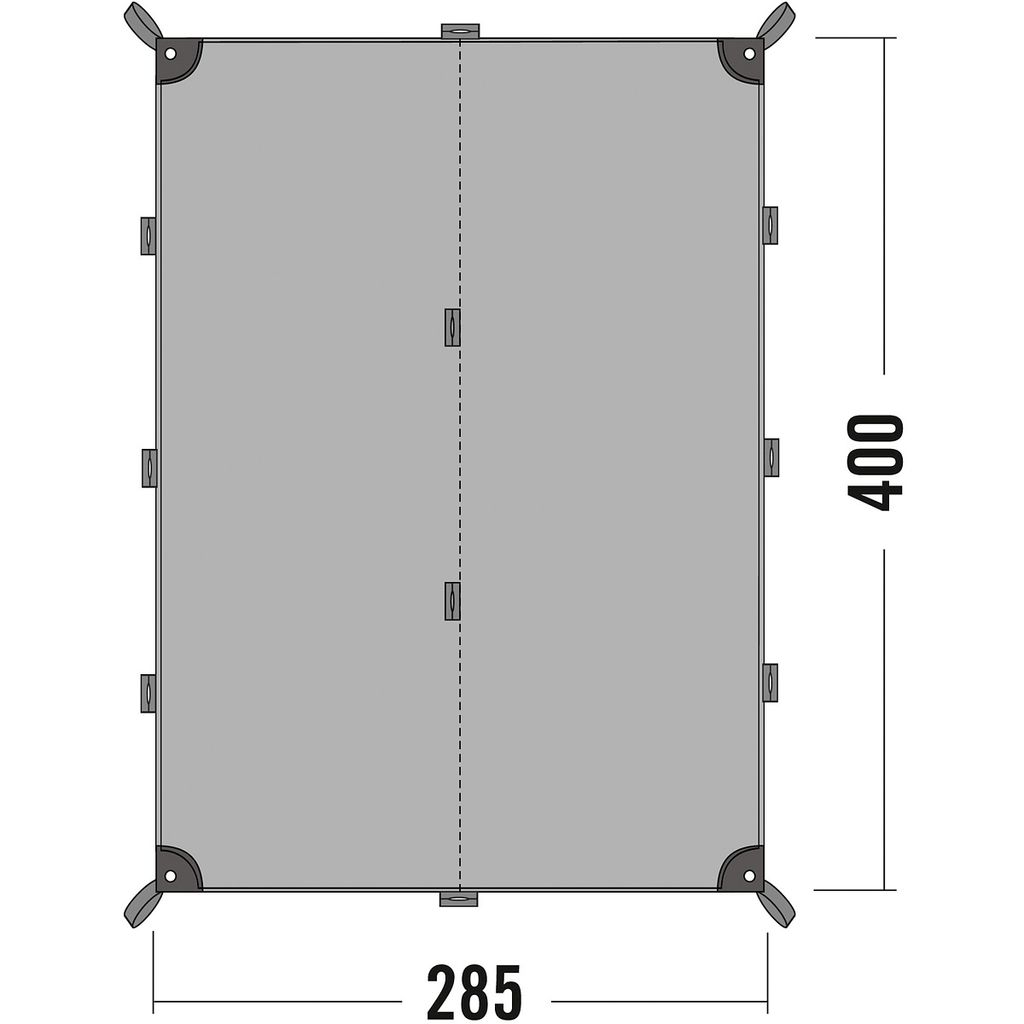 Tatonka Tarp 4 Simple Sonnensegel 400 x 280 cm Produktbild 