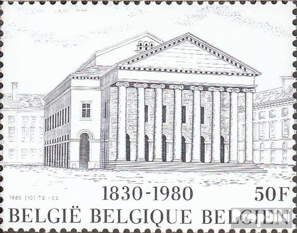 Briefmarken Belgien 1980 Mi 2034 (kompl.Ausg.) postfrisch Theatre Royal de la Monnaie