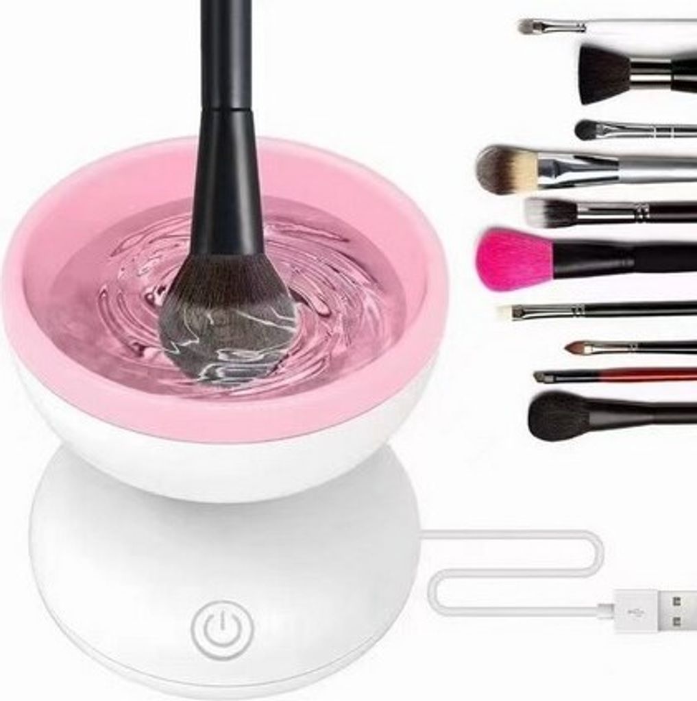 Elektrische Make-up-Pinsel-Reinigungsmaschine - Tragbares automatisches USB-Kosmetikpinsel-Reinigungswerkzeug für alle Größen von Beauty-Make-up...